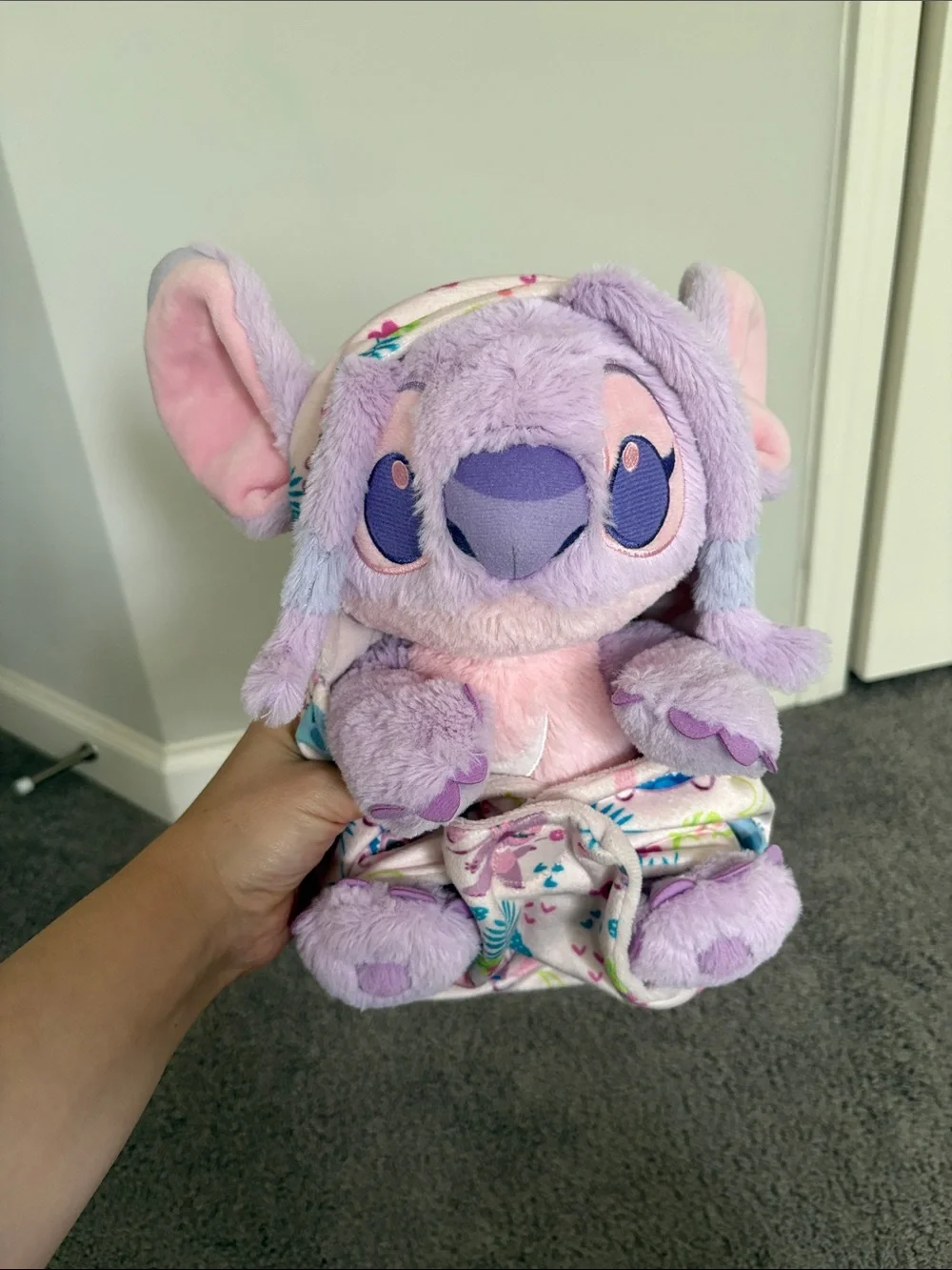 Disney Lilo & Stitch Angel Plush with Blanket Pouch